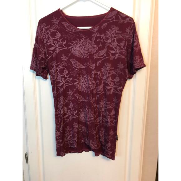 Graphic bird v-neck t-shirt - Picture 2 of 8